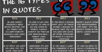 The 16 Personality Types in Quotes [Chart]
